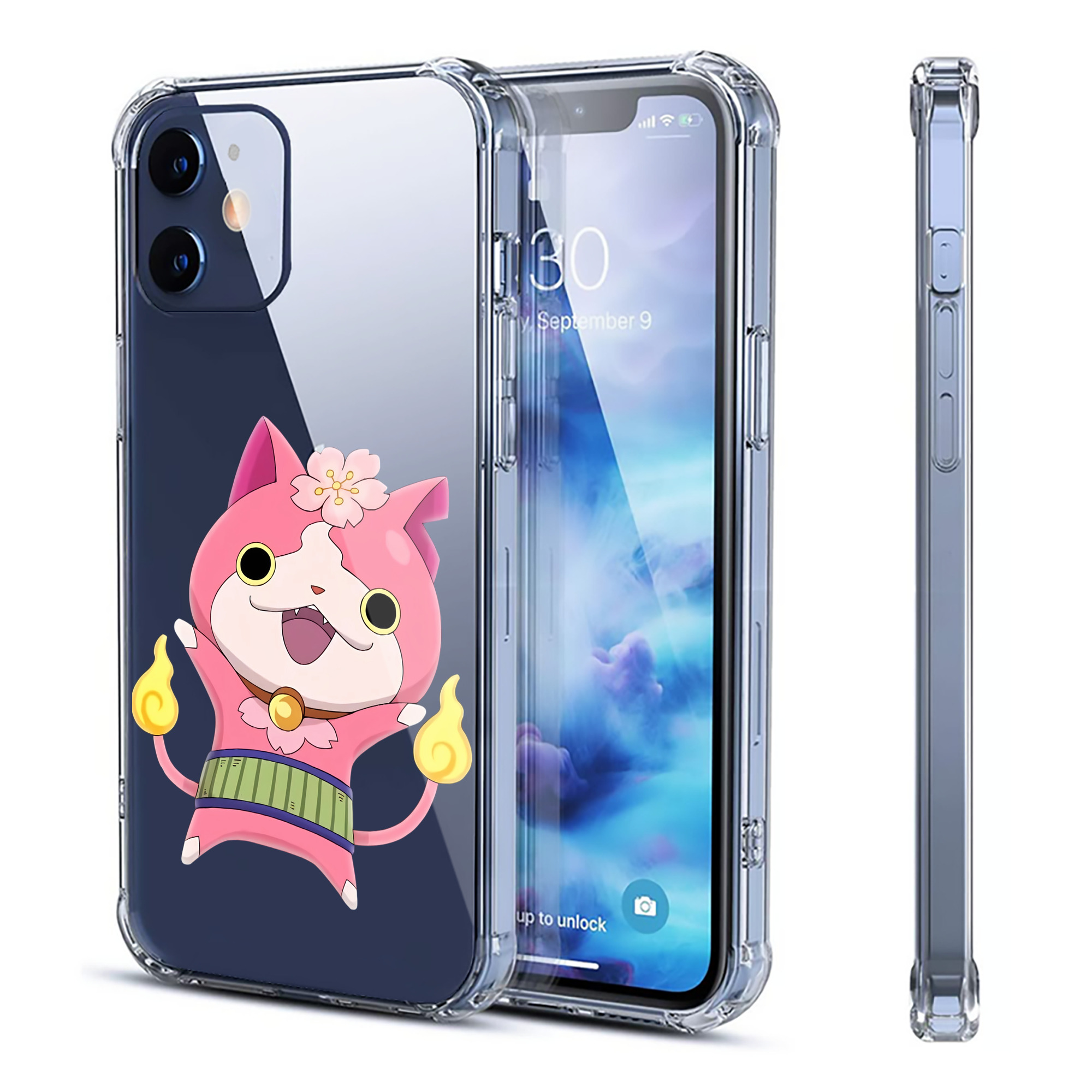 （画像用） 妖怪ウォッチ Yo-kai Watch 【iPhone 12シリーズ対応】透明スマホケース（クリアソフトケース）